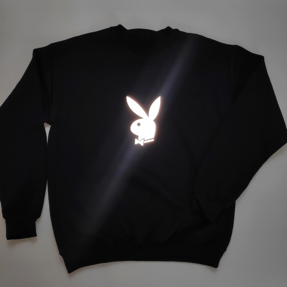 Playboy bunny reflective crewneck sweater - Picture 3 of 4